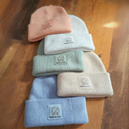 Patch Beanie (Strickmütze) mit Wunschmotiv