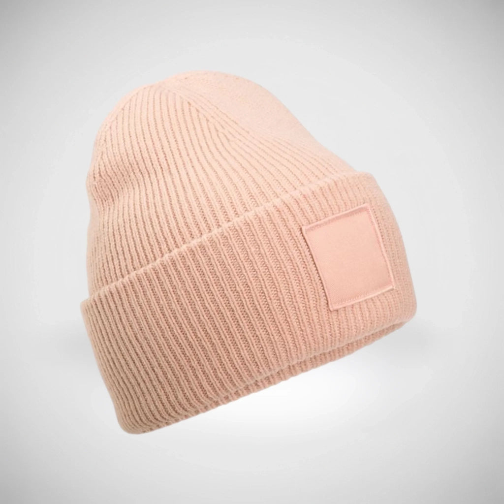 Patch Beanie (Strickmütze) mit Wunschmotiv