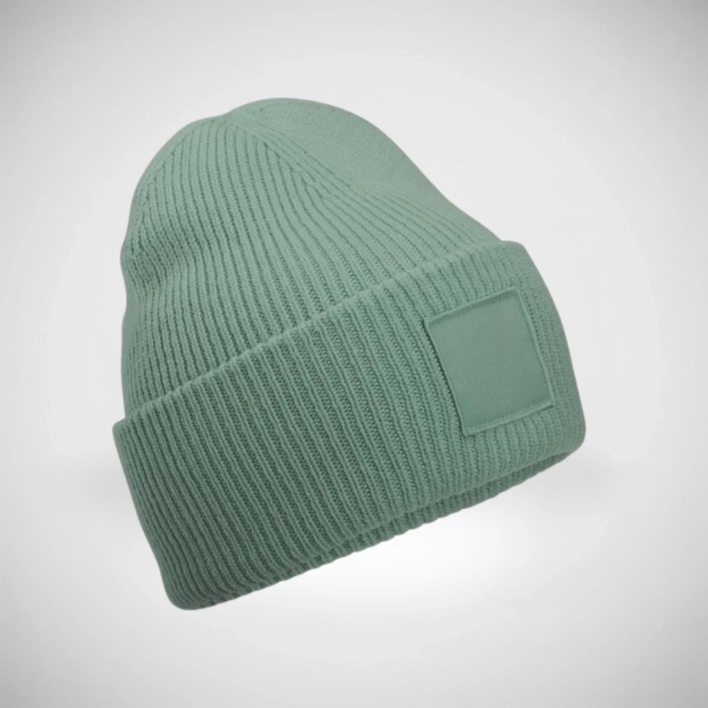 Patch Beanie (Strickmütze) mit Wunschmotiv