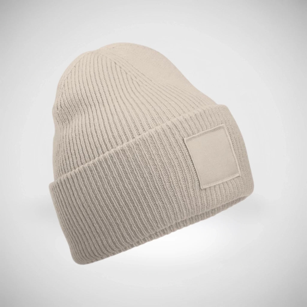 Patch Beanie (Strickmütze) mit Wunschmotiv