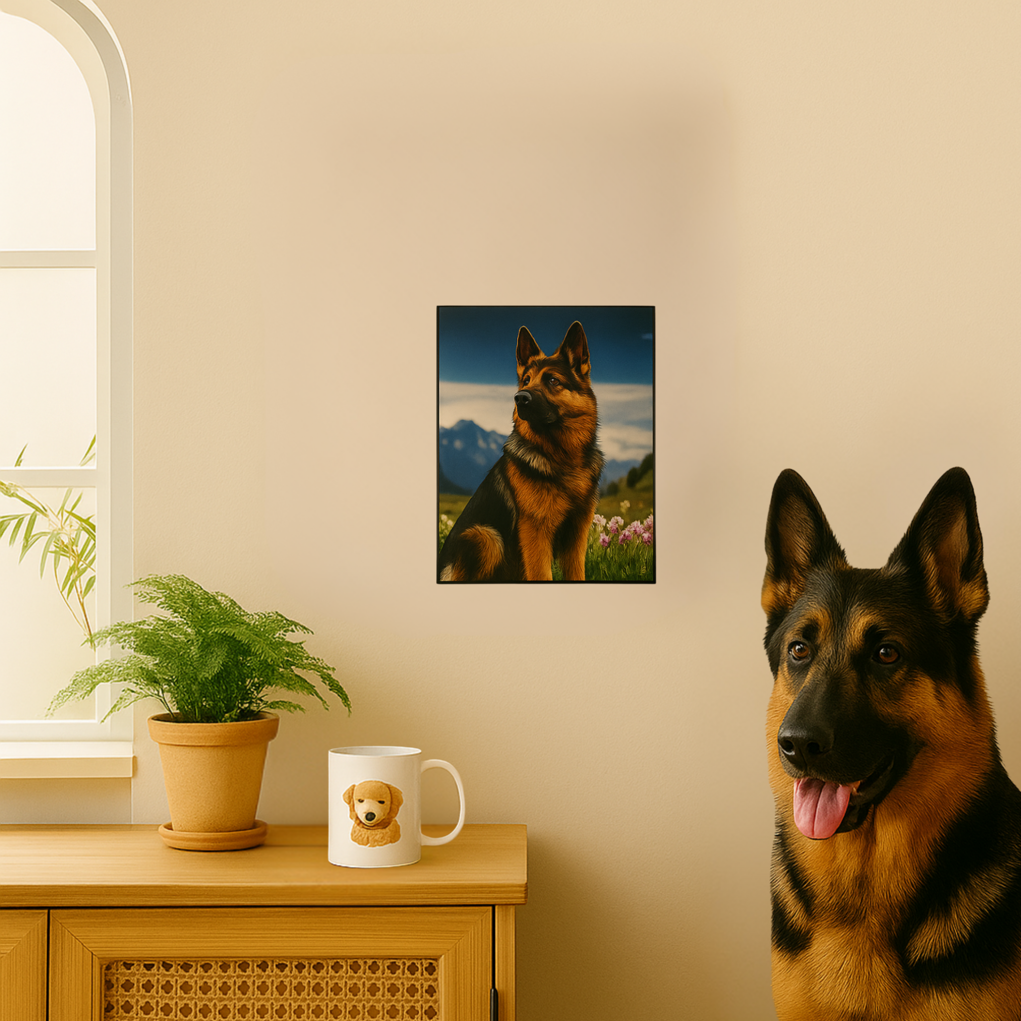 Wandtafel mit Wunschmotiv