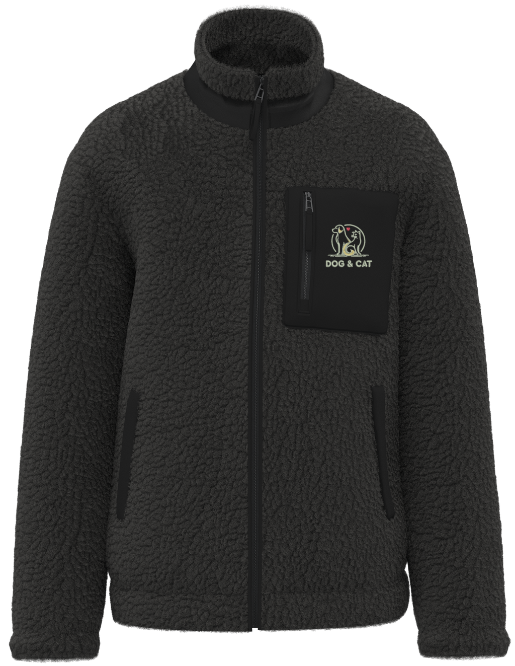 Sherpa Jacke mit Dog & Cat Stick