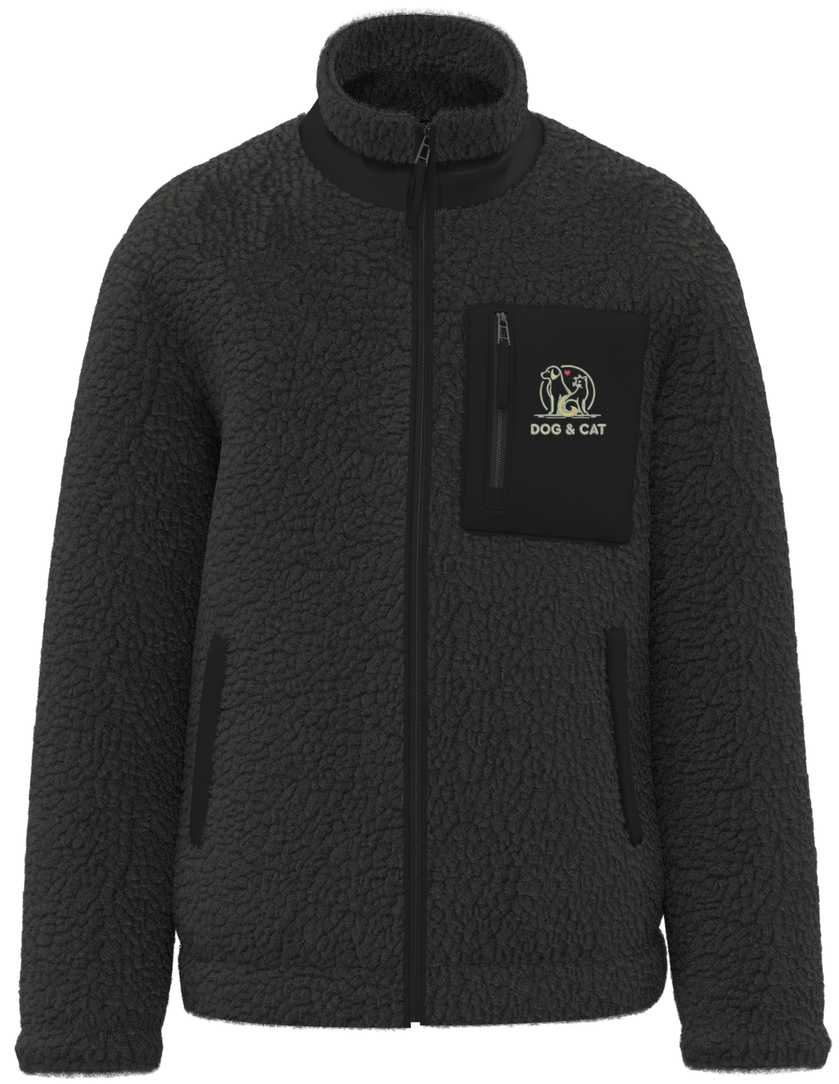 Sherpa Jacke mit Dog & Cat Stick