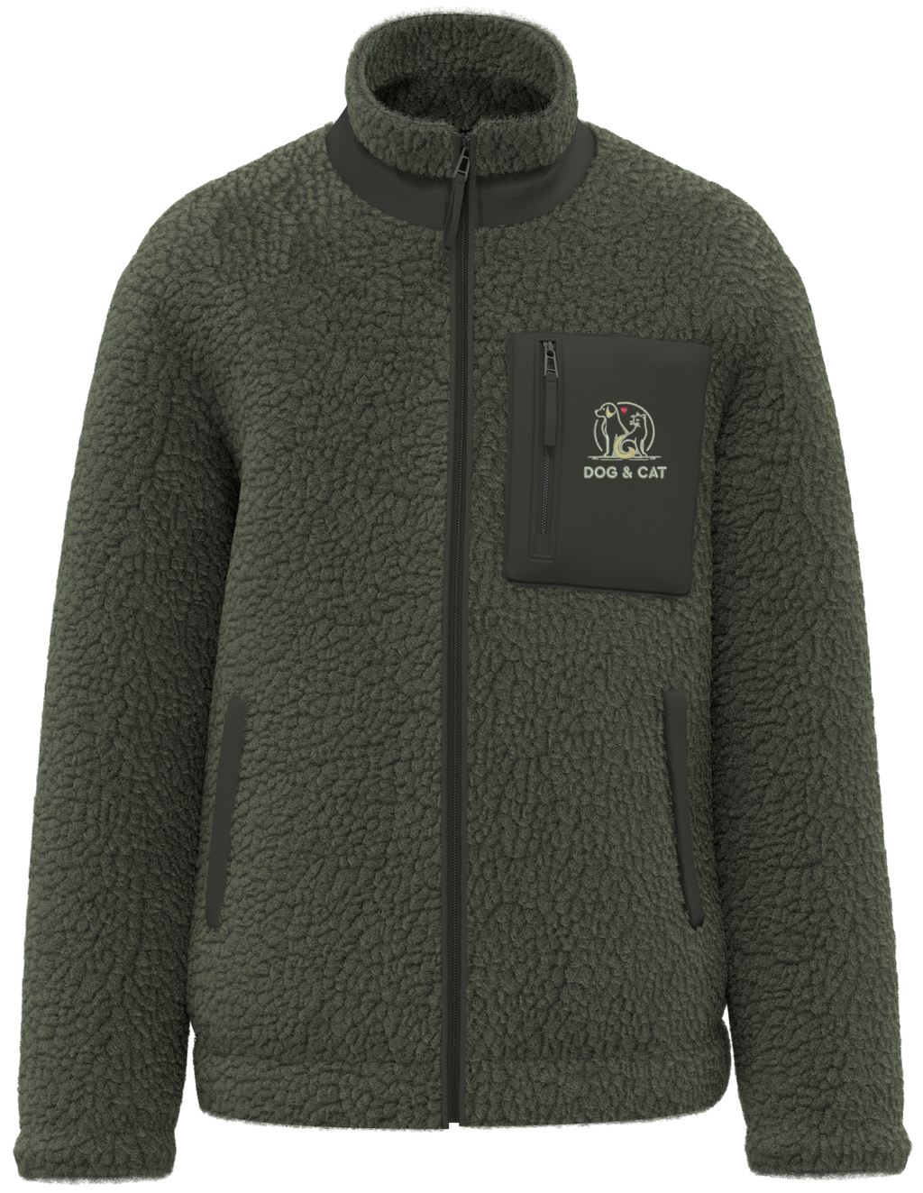Sherpa Jacke mit Dog & Cat Stick
