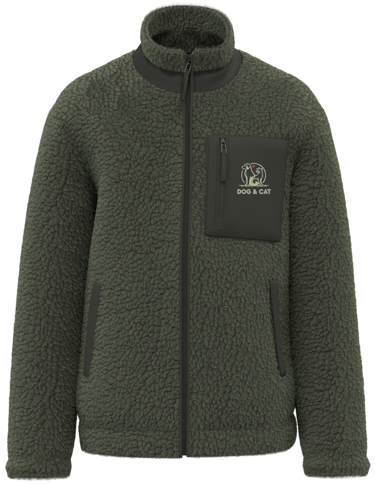 Sherpa Jacke mit Dog & Cat Stick