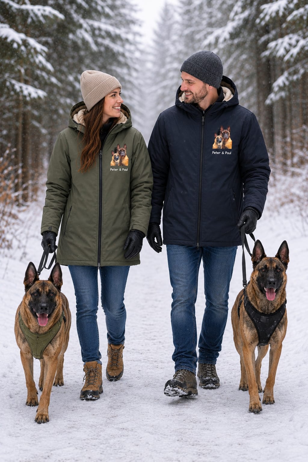Wasserdichte und gefütterte Sherpa Unisex-Jacke
