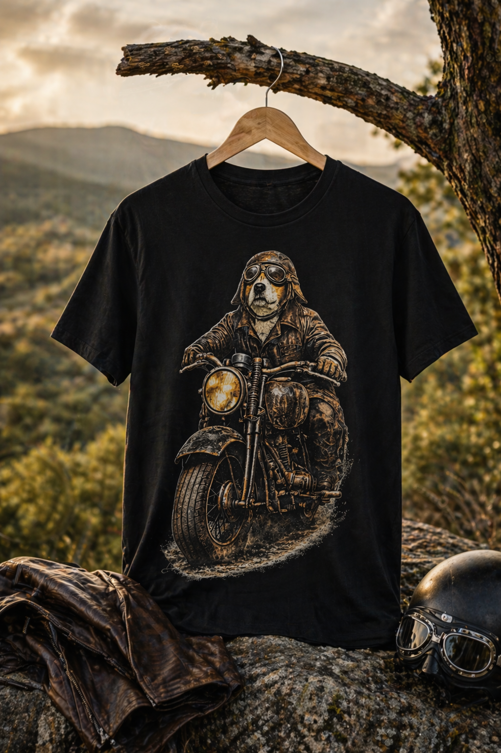 Road Dog | Biker auf vier Pfoten | Vintage | Unisex