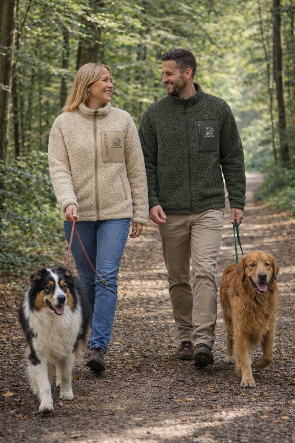 Sherpa Jacke mit Dog & Cat Stick